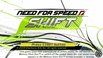 Need for Speed - Shift (EU) screen shot title